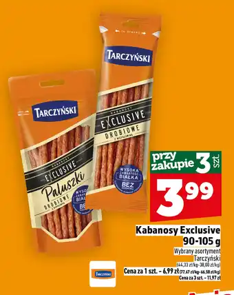 Kabanosy Exclusive Tarczyński Kabanosy drobiowe z wieprzowiną