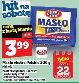 Topaz Masło ekstra Polskie 200 g Mlekovita oferta