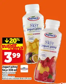 Topaz Jogurt pitny Skyr 330 ml Nektarynka & Malina Piątnica oferta
