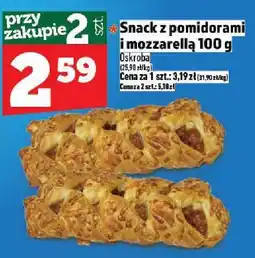 Topaz Snack z pomidorami i mozzarellą 100 g TOPAZ oferta