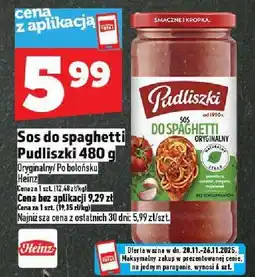 Topaz Sos do spaghetti Pudliszki 480 g oferta
