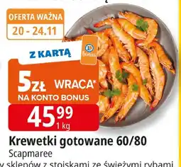 E.Leclerc Krewetki gotowane 60/80 Scapmaree oferta