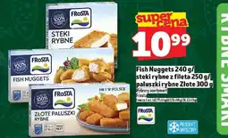 Topaz Fish Nuggets 240 g / steki rybne z fileta 250 g / paluszki rybne Złote 300 g FRoSTA oferta