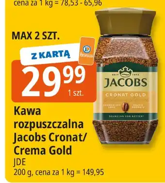 E.Leclerc Kawa rozpuszczalna Jacobs Cronat/Crema Gold JDE oferta