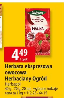 E.Leclerc Herbata ekspresowa owocowa Herbaciany Ogród Herbapol oferta