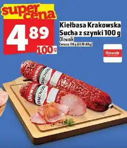 Topaz Kiełbasa Krakowska Sucha z szynki Olewnik oferta