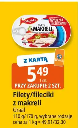 E.Leclerc Filety/fileciki z makreli Graal oferta