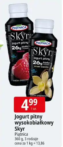 E.Leclerc Jogurt pitny wysokobiałkowy Skyr Piątnica oferta