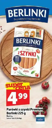 Topaz Parówki z szynki Premium Berlinki 225 g Morliny oferta