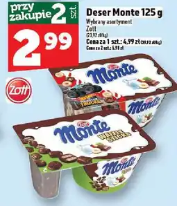 Topaz Deser Monte 125 g, wybrane asortymenty Zott oferta