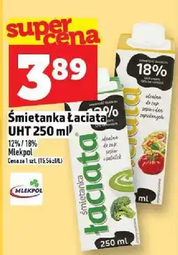Topaz Śmietanka Łaciate 12% lub 18% Natural 250 ml oferta