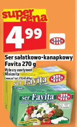 Topaz Ser sałatkowo-kanapkowy Favita Mlekovita 270 g oferta