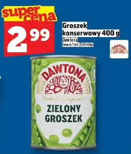 Topaz Groszek konserwowy Dawtona 400 g Zielony Groszek oferta