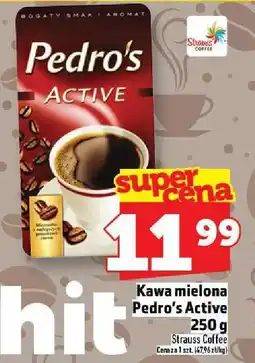 Topaz Kawa mielona Pedro's Active 250 g Strauss Coffee oferta