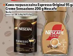 Topaz Kawa rozpuszczalna Espresso Original 95 g/ Creme Sensazione 200 g Nescafe Nestle oferta
