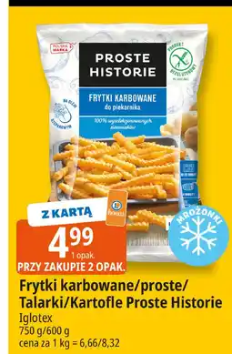 E.Leclerc Kartofle ze skórką grubo ciosane Iglotex Proste Historie oferta