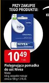 E.Leclerc Pomadka do ust original Nivea 24H Melt-In Moisture oferta