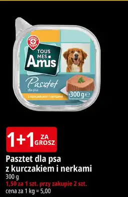 E.Leclerc Karma dla psów z kurczakiem i nerkami Wiodąca Marka Tous Mes Amis oferta