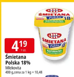 E.Leclerc Śmietana 18% Mlekovita oferta