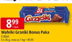 E.Leclerc Wafelek kakaowy w czekoladzie deserowej Grześki oferta