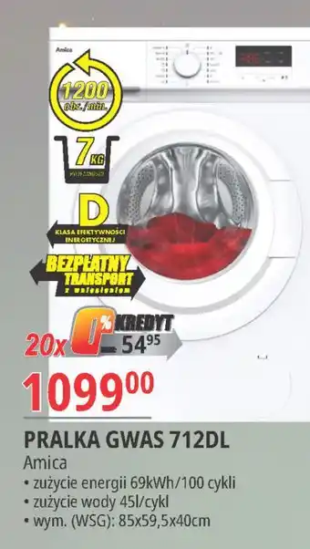 Pralka gwas 712dl Amica