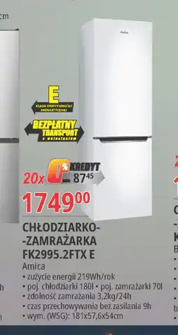 E.Leclerc Chłodziarko-zamrażalka fk 2995.2ftx Amica oferta