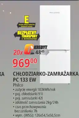 E.Leclerc Chłodziarko - zamrażarka pc 133 ew Philco oferta