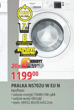 E.Leclerc Pralka ns 702u w eu n Hotpoint-Ariston oferta