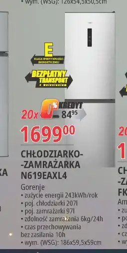 E.Leclerc Lodówka nrk619eaxl4 Gorenje oferta