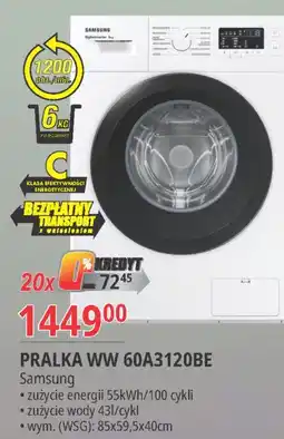 E.Leclerc Pralka ww60a3120be Samsung oferta