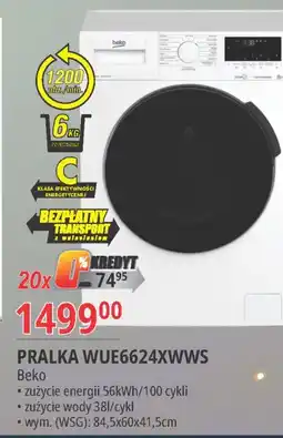 E.Leclerc Pralka wue6624xwws Beko oferta