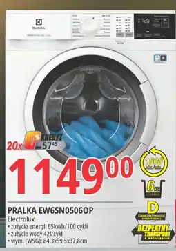E.Leclerc Pralka ew6sn05060p Electrolux oferta