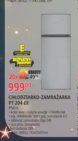 E.Leclerc Chłodziarko-zamrażarka pt 204 ex Philco oferta