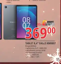 E.Leclerc Tablet 8.4'' eagle Kruger & Matz oferta