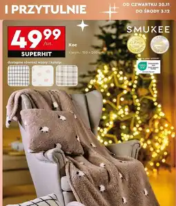 Biedronka Koc 150 x 200 cm Smukee oferta