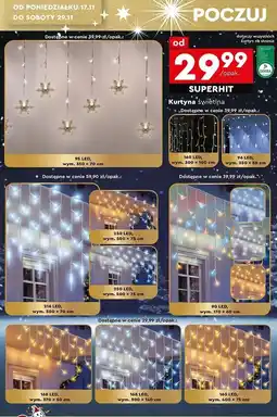 Biedronka Kurtyna świetlna 250 lampek oferta