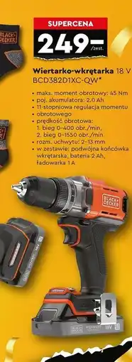 Biedronka Wiertarko-wkrętarka Black & Decker oferta