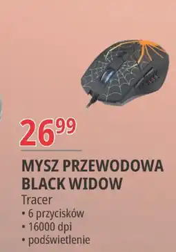 E.Leclerc Mysz gamezone black widow usb Tracer oferta