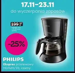 Biedronka Ekspres do kawy hd7461/20 czarny Philips oferta