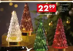 Biedronka Choinka szklana 10 led oferta