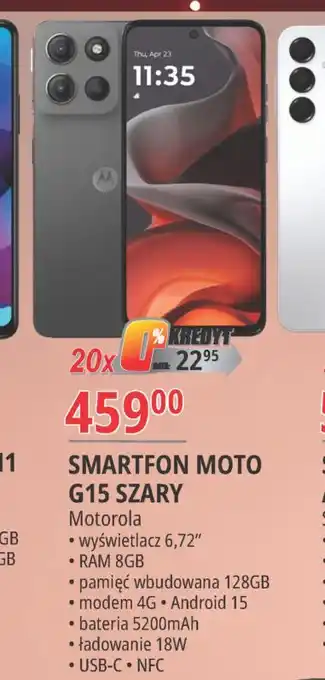 E.Leclerc Smartfon g15 szary Motorola oferta