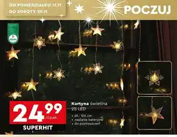 Biedronka Kurtyna 25 gwiazdek led oferta