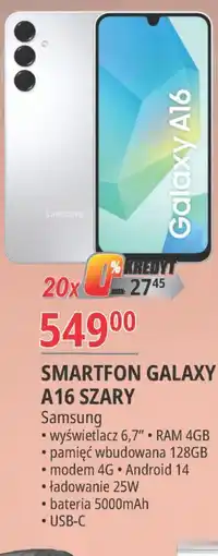 E.Leclerc Smartfon a16 Samsung Galaxy oferta