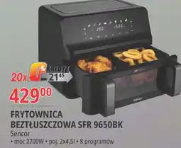 E.Leclerc Frytkownica beztłuszczowa sfr9650bk Sencor oferta