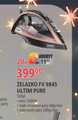 E.Leclerc Żelazko ultimate pure ffv9845 Tefal oferta