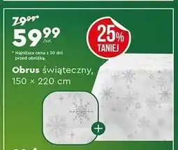 Biedronka Obrus świąteczny 150 x 220 cm oferta