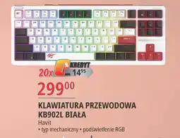 E.Leclerc Klawiatura kb902l biała Havit oferta