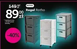 Biedronka Regał z 3 szufladami Rotho oferta