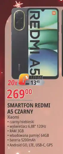E.Leclerc Smartfon redmi a5 64 gb czarny Xiaomi oferta