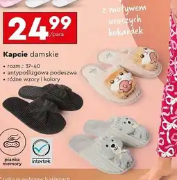Biedronka Kapcie damskie 37-40 Cleve oferta